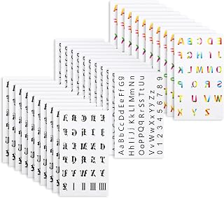 30 Sheets Letter Temporary Finger Tattoos