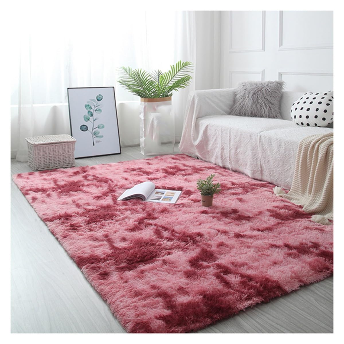 Tapis de salon moelleux 80x160cm moderne H | KXCR
