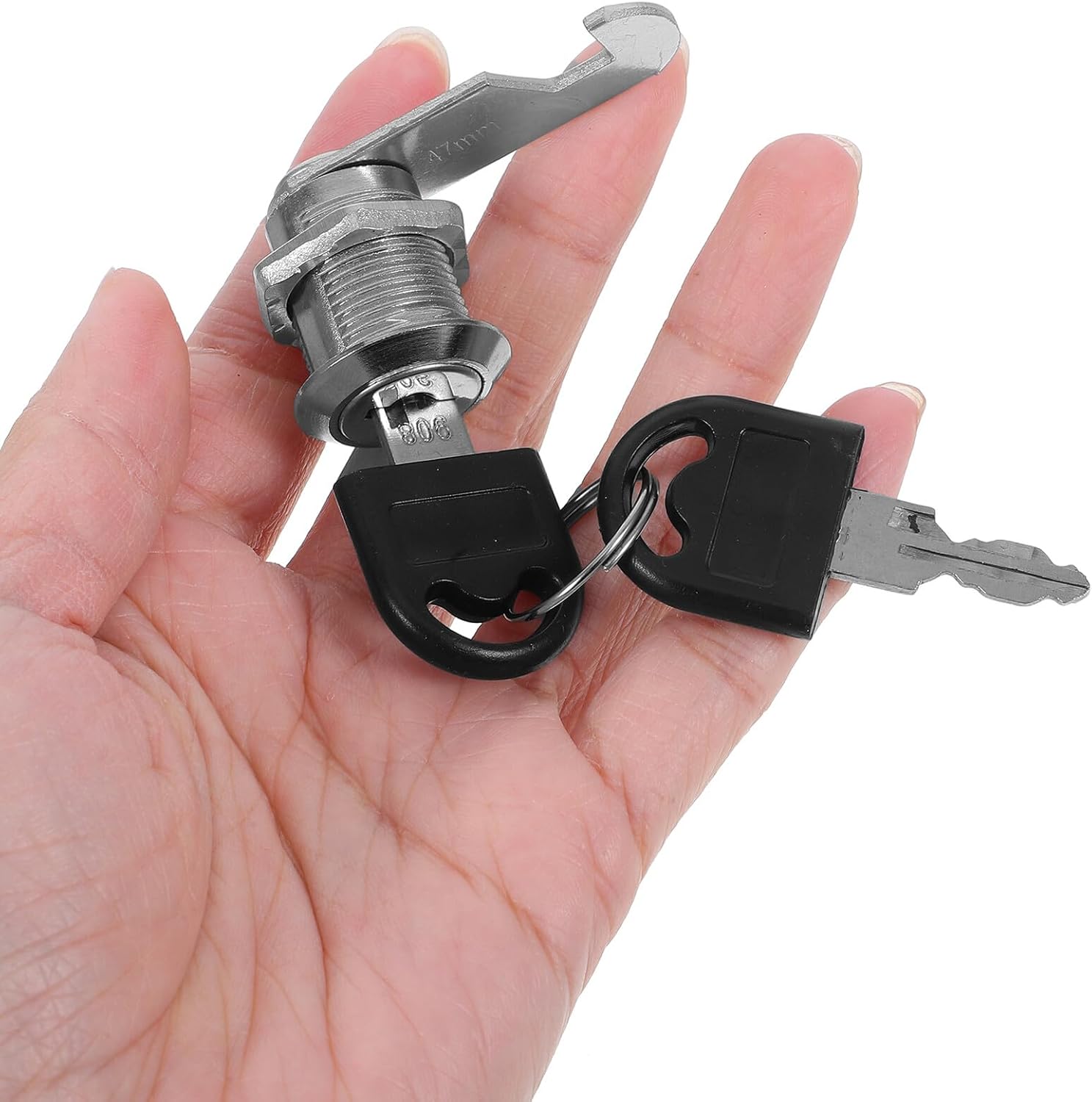 16 Sets Cabinet and Drawer Locks with Keys Mailbox Cam Locks Proof Furniture Hardware Replacement for File Cabinets and Storage Drawers 20mm Single Open