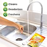 Garbage Disposal Cleaner and Deodorizer Drops- [[50-Count]] Orange Zest Scented Kitchen Sink Freshener Pods & Drain Odor Eliminator Disposer Care Balls by Bastion