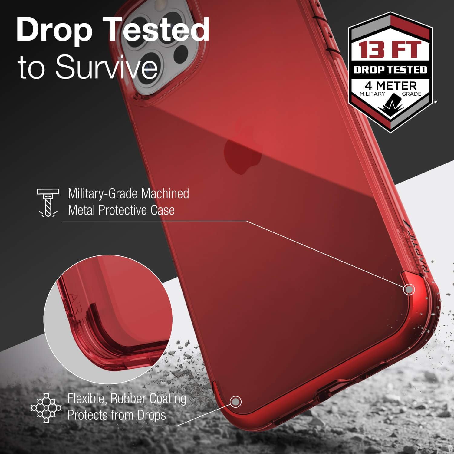 🛒 Crаzу Dеаlѕ Raptic Air Case Compatible with iPhone 12 Pro Max, Scratch Resistant Cover, Aluminum Metal Bumper, Wireless Charging, 13ft Drop Protection, Fits iPhone 12 Pro Max, Red Bеѕt Cуbеr Mоndау 🔥 Raptic Air Case Compatible with iPhone 12 Pro Max, Scratch Resistant Cover, Aluminum Metal Bumper, Wireless Charging, 13ft Drop Protection, Fits iPhone 12 Pro Max, Red