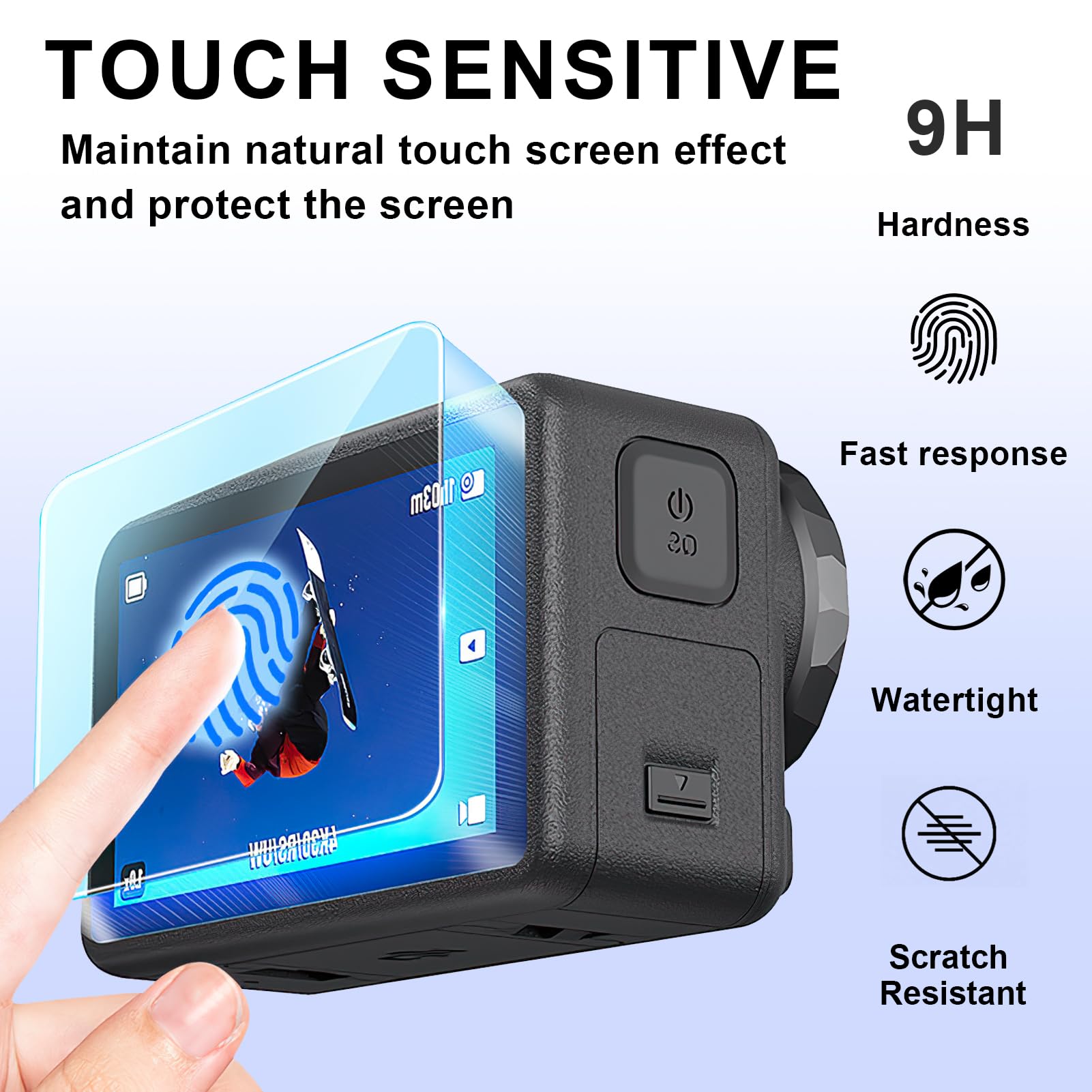 Pellicola Protettiva Per DJI Osmo Action 5 Pro | Vetro Temperato 9H | 2+6 Pezzi - Foto 5