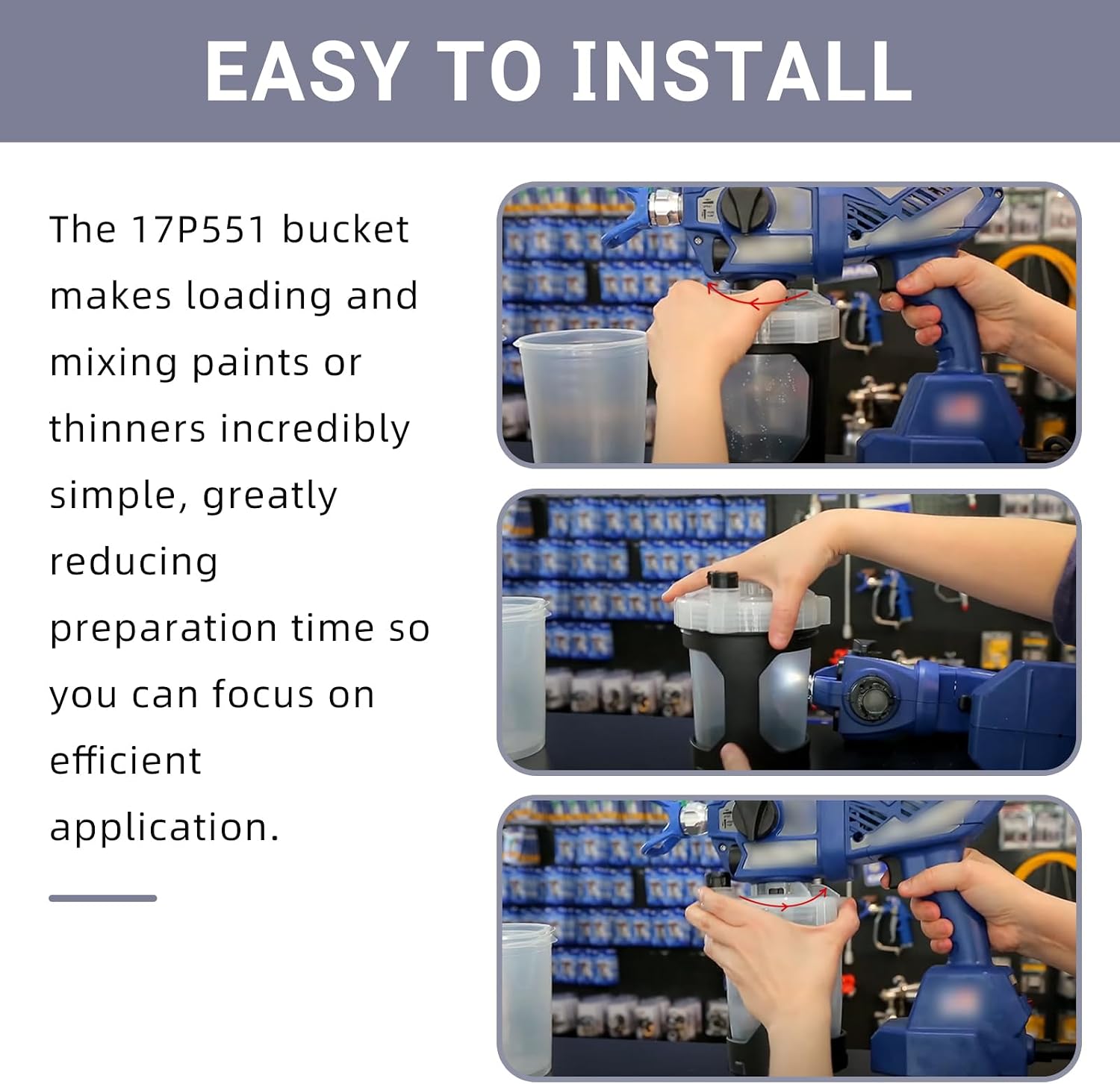 17P551 Paint Bucket Fits for FLEXLINER System 32 OZ Solvent-Based 32 oz
