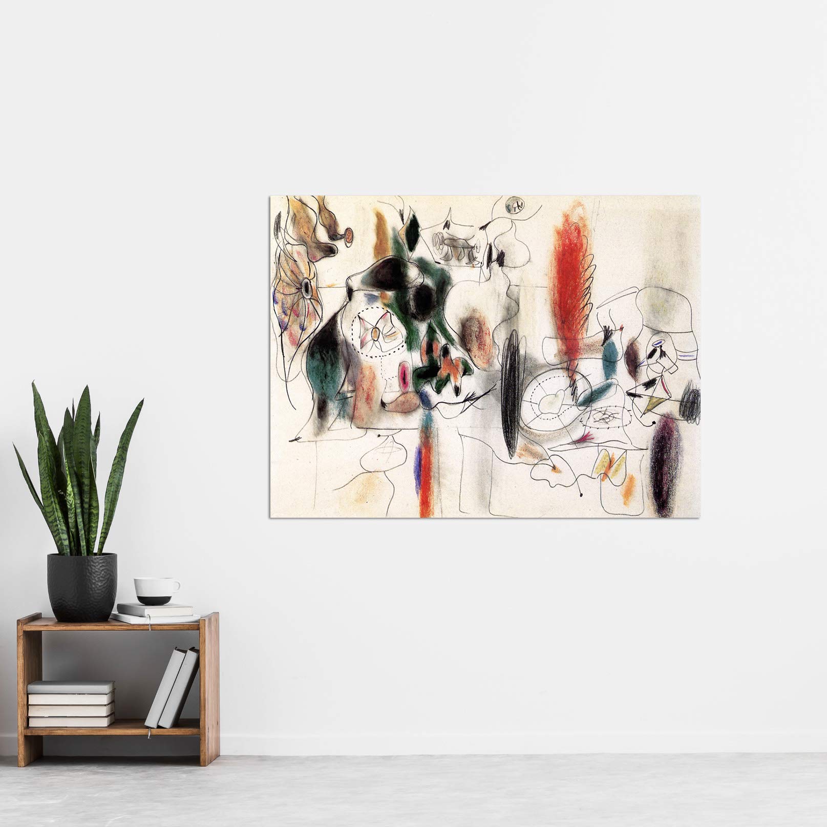 Gorky Arshile Composition II Expressionist Painting Extra Large Art Print Wall Mural Poster Premium XL, 81.3L x 61W cm - Image 2