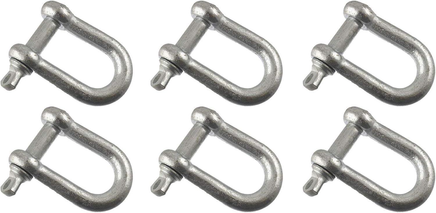 AB Tools 10mm Galvanised Dee Shackle Pack of 6 Chandlery DK03