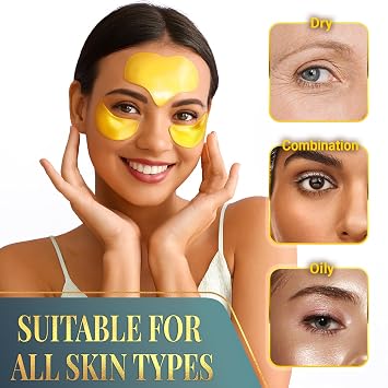 Forehead Wrinkle Patches for Face - 20 Golden Sachets