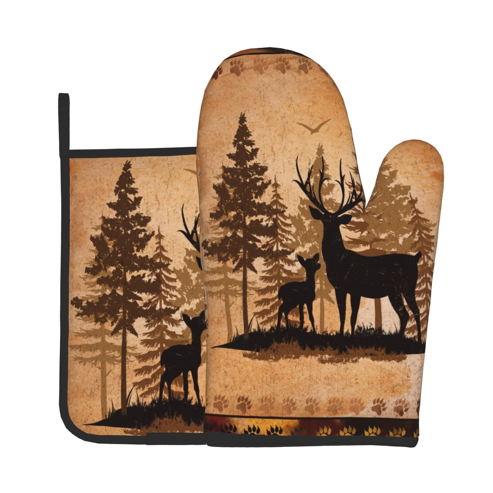 Gants de cuisine et maniques motif cerf pour réussir vos barbecues d'été