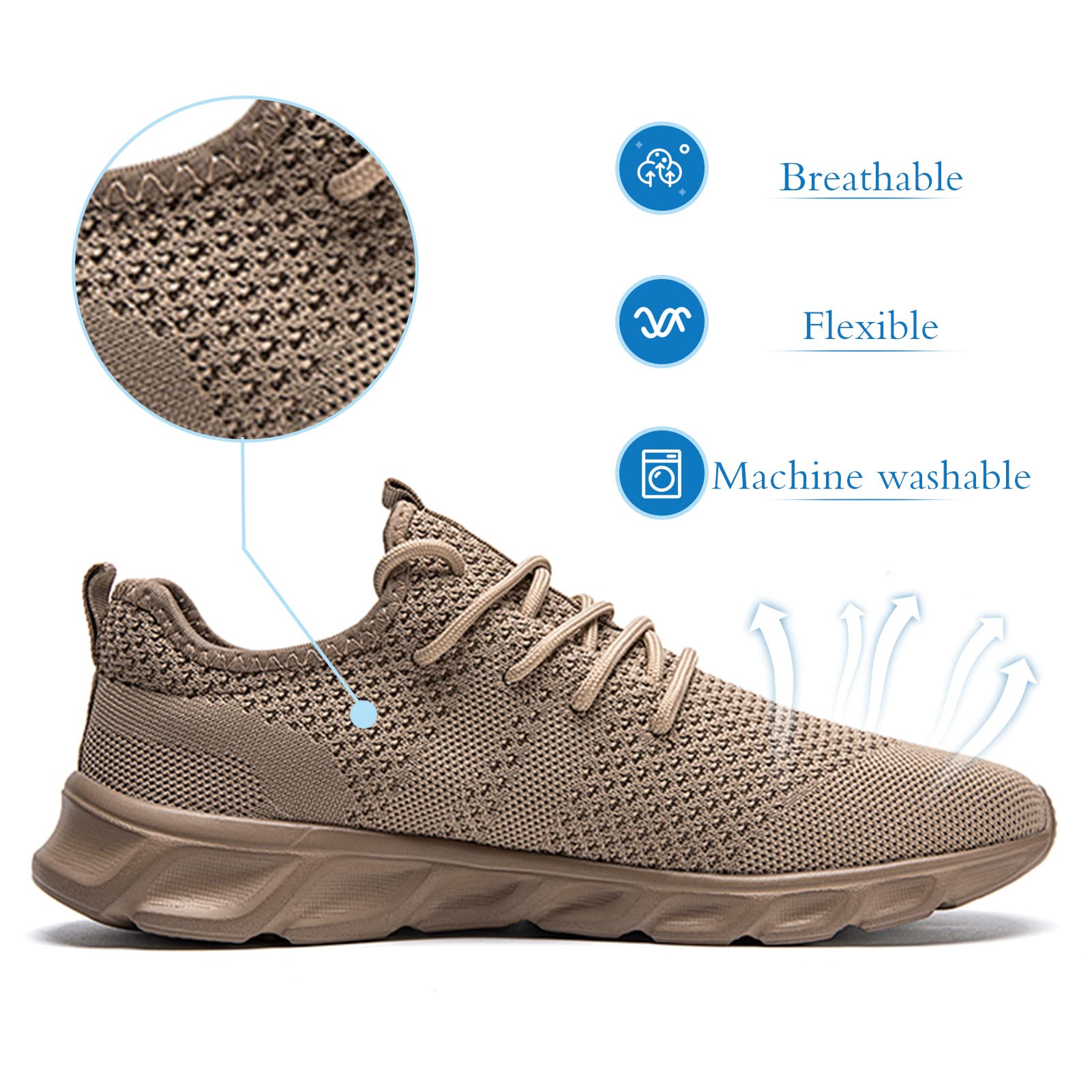 Damyuan Scarpe da Running Corsa Uomo Ginnastica Camminata Casual Jogging Trekking Tennis TRAI Mesh Basket Sport Outdoor Fitness Sportive Palestra Platform Sneakers
