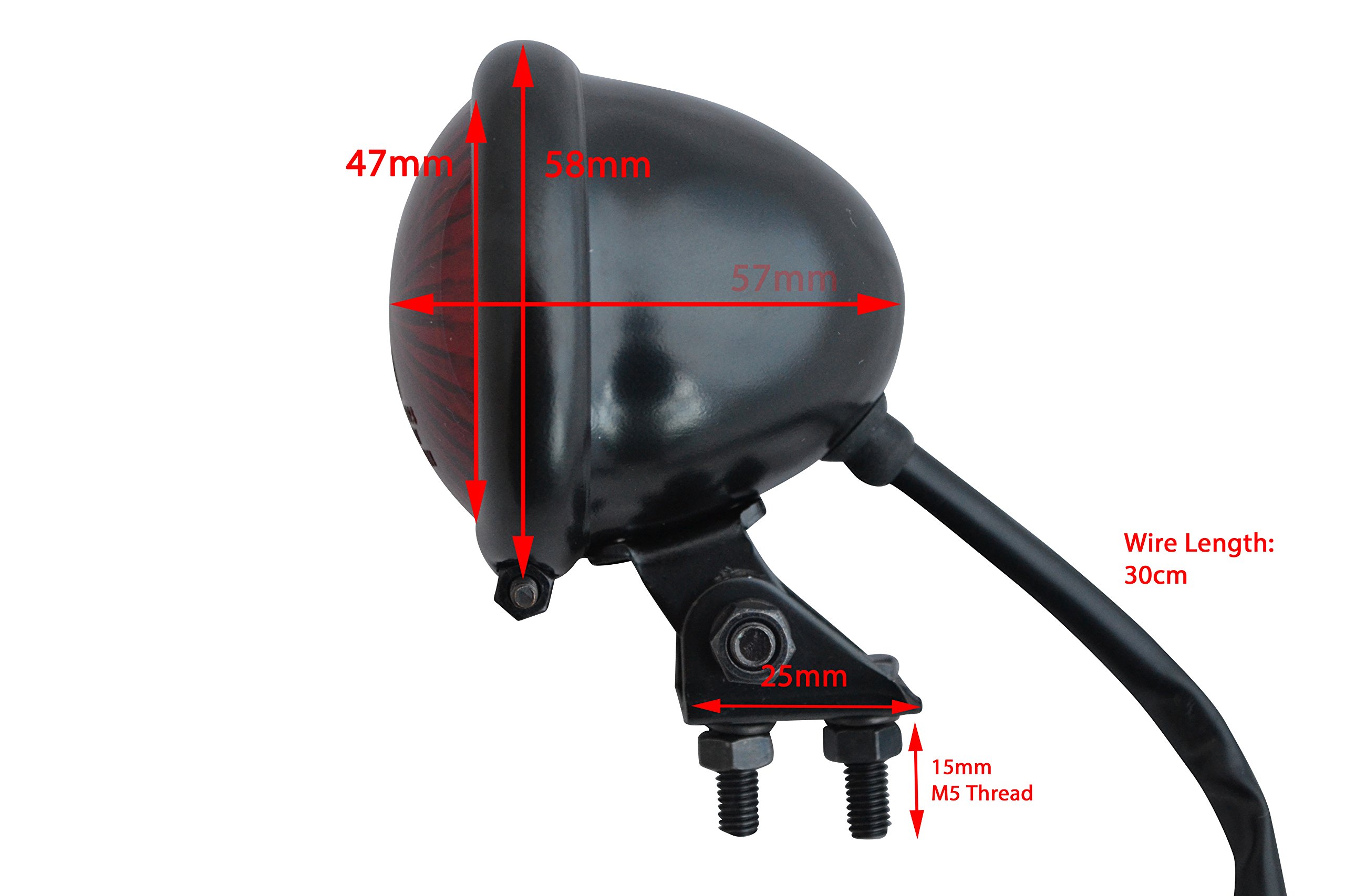 MOTORRAD LED HINTEN Stopp Rücklicht Mit Grill Für Maßgefertigt Projekt
