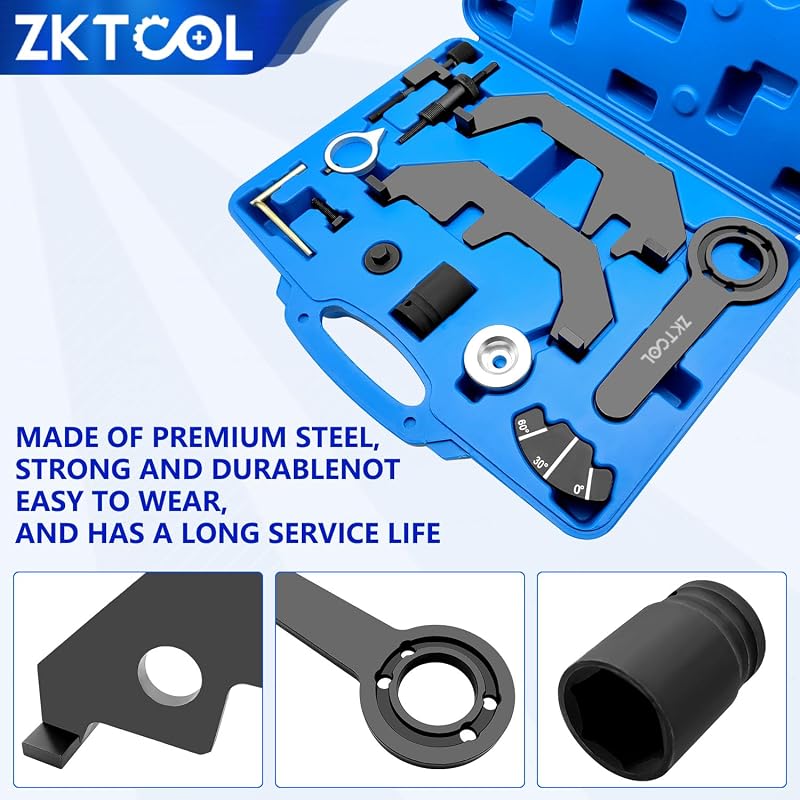 ZKTOOL Vezérműtengely Rögzítő Készlet BMW N62 N73 Motorokhoz - OEM 119460 Időzítő Lánc Szerelő Szett E60 E61 E63 E64 E65 E66 Modellekhez