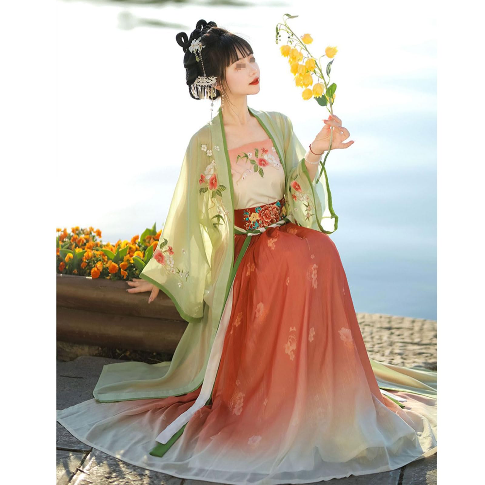 Chińska Sukienka Hanfu Dla Kobiet, Strój Na Występy Na Scenie Strój Cosplay,XL=168~175cm