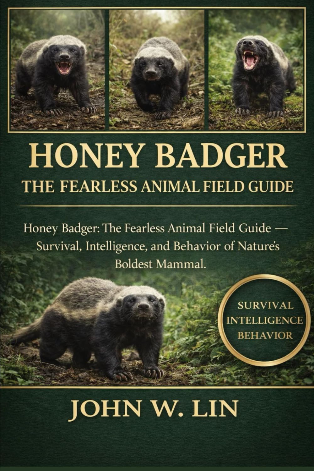 HONEY BADGER: THE FEARLESS ANIMAL FIELD GUIDE: Honey Badger: The Fearless Animal Field Guide – Survival, Intelligence, and Behavior of Nature’s Boldest Mammal.