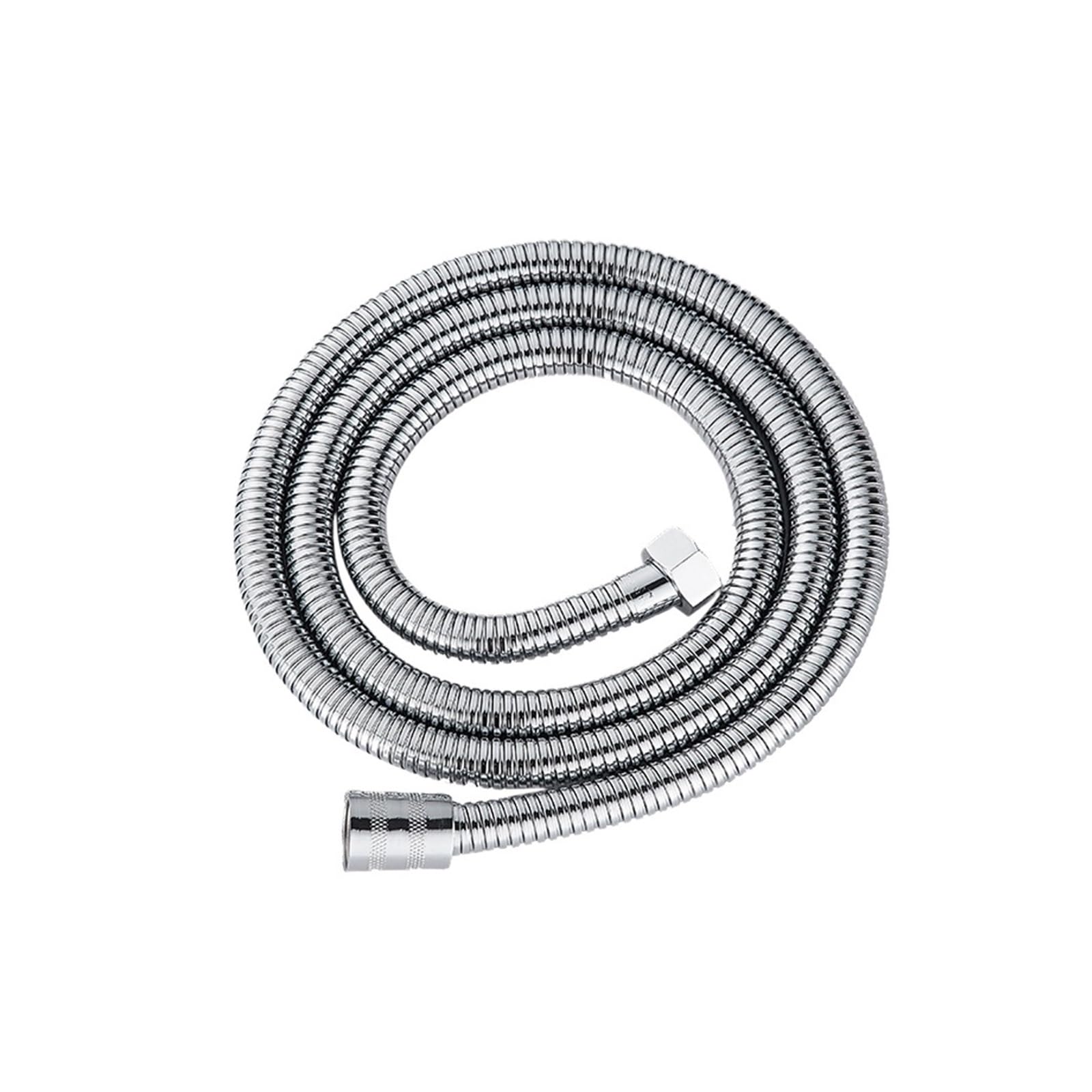 Manguera de ducha flexible de acero inoxidable con doble bloqueo, diseño antitorsión para uso en baño y ducha, a prueba de fugas, fácil instalación, ideal para duchas modernas