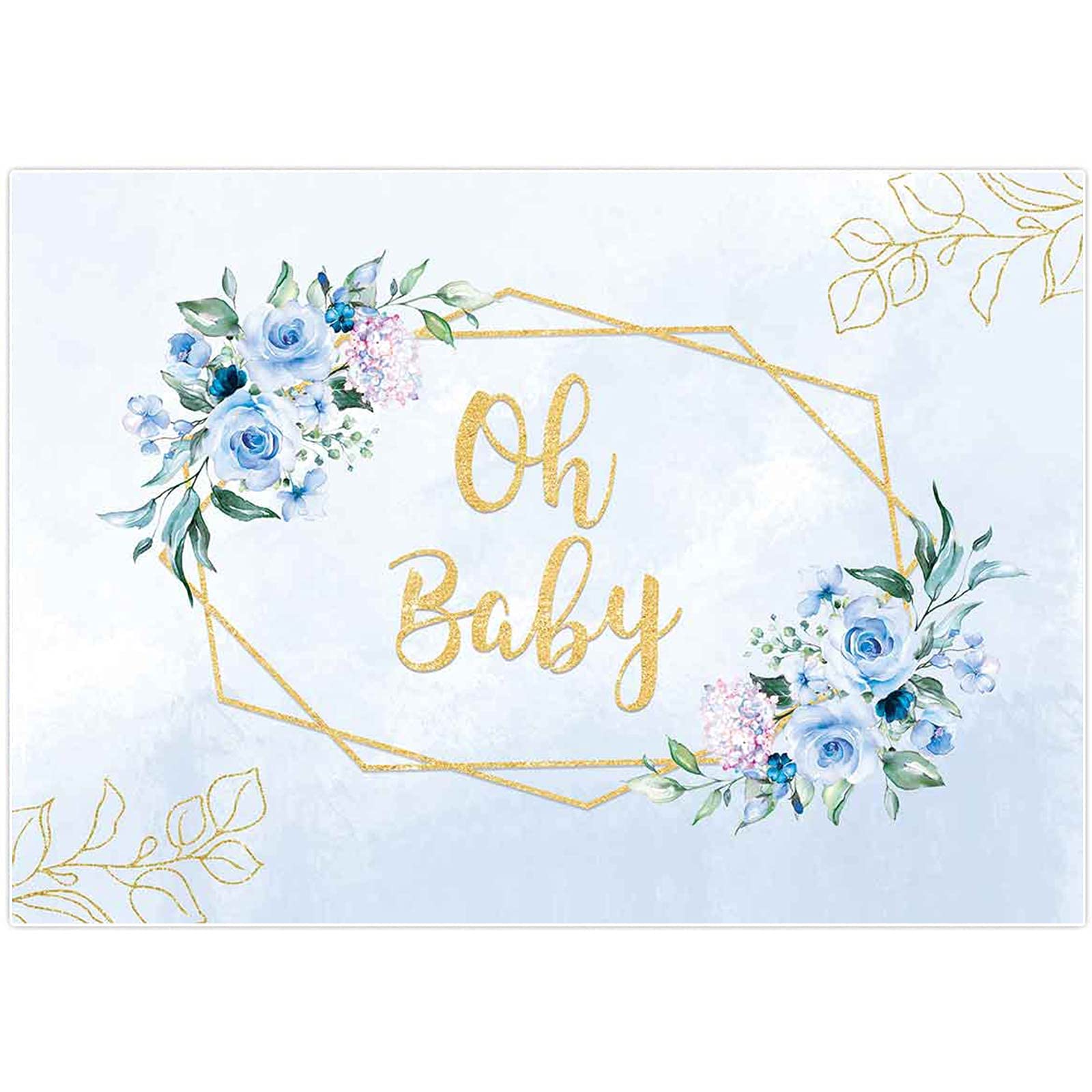 Buy Allenjoy 7x5ft Oh Baby Floral Backdrop Boy Girl Baby Shower