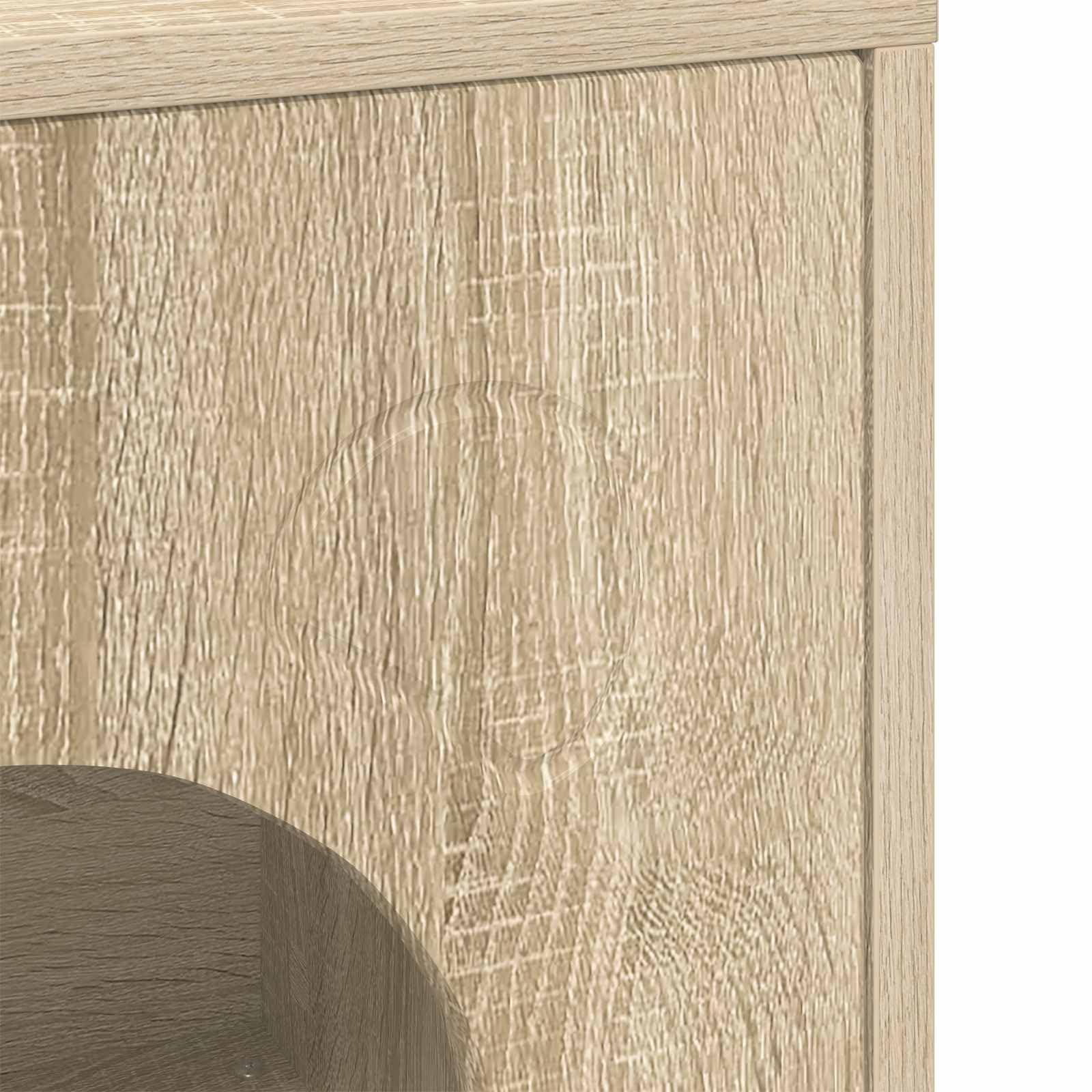 Katzenhaus Sonoma 42,5 x 40 x 53 cm Holzwerkstoff Katzenhöhle Rückzugsort für Katzen