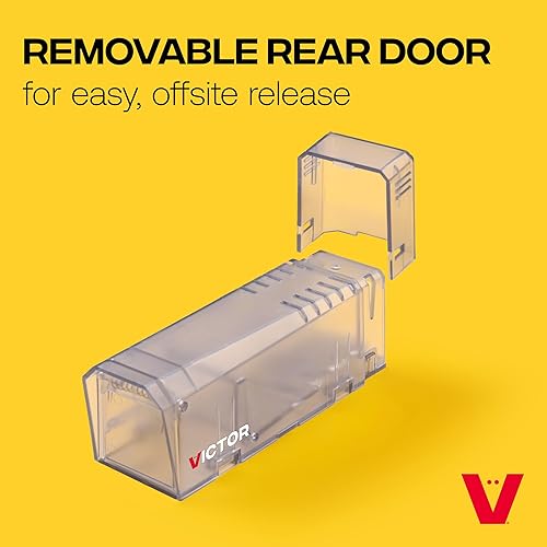 Miniatura 5 de Trampa para ratones Victor Live Catch - 1 trampa - M337 - Trampa para ratones de captura y liberación - Trampas para ratones humanas - Diseño