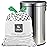 XUXRUS Small 1.6 Gallon Trash Bags with Printed, 55 Count Drawstring White Garbage Bags, Leak-Proof Mini Bin Liners with Safety Warning, Odor Block & Strong Seal for Home, Baby Room, Bathroom