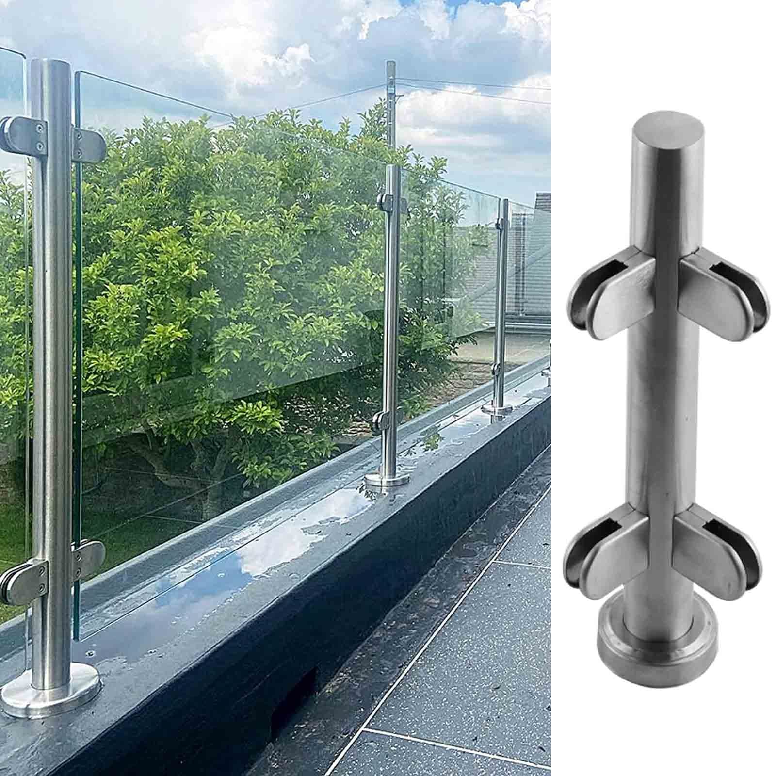 Rampe en S pour poteau de garde-corps 10/12 mm extérieur et balcon