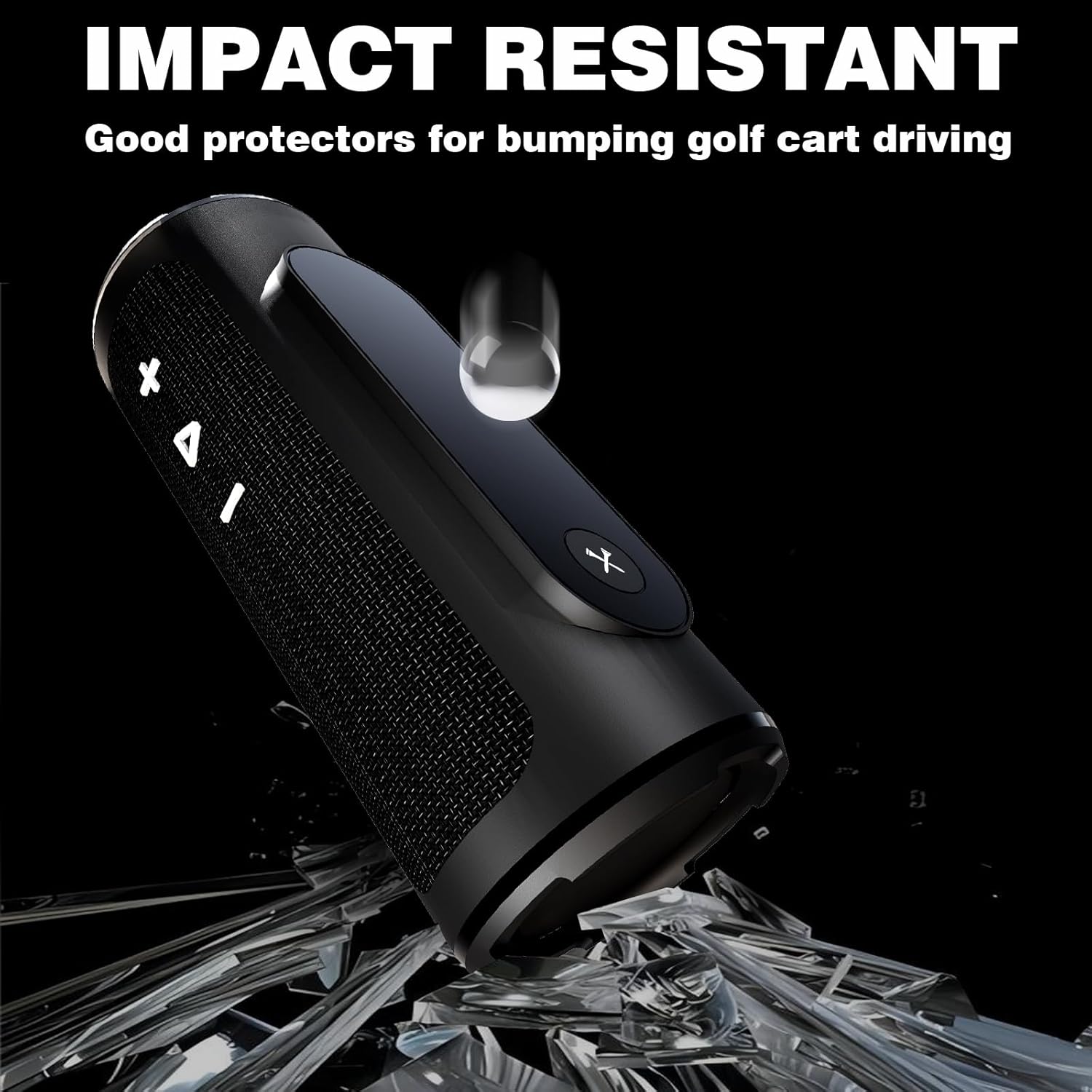 Truwild Screen Protector Tempered Glass 2-Pack Compatible with Blue Tees Golf Player+ GPS Speaker, Anti-Scratch Bubble-Free HD Clear Film - Image 2