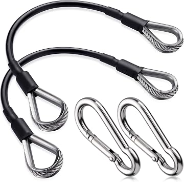 TOBWOLF Gym Cable Extension, Fitness Extension Rope Attachment Compatible with Home Gym Accessories Thick 0.2, Replacement Gym Cable Machine Extension for LAT/Tricep Pull Down, Leg Extensions Machine