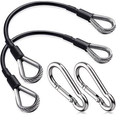 TOBWOLF Gym Cable Extension, Fitness Extension Rope Attachment Compatible with Home Gym Accessories Thick 0.2", Replacement Gym Cable Machine Extension for LAT/Tricep Pull Down, Leg Extensions Machine