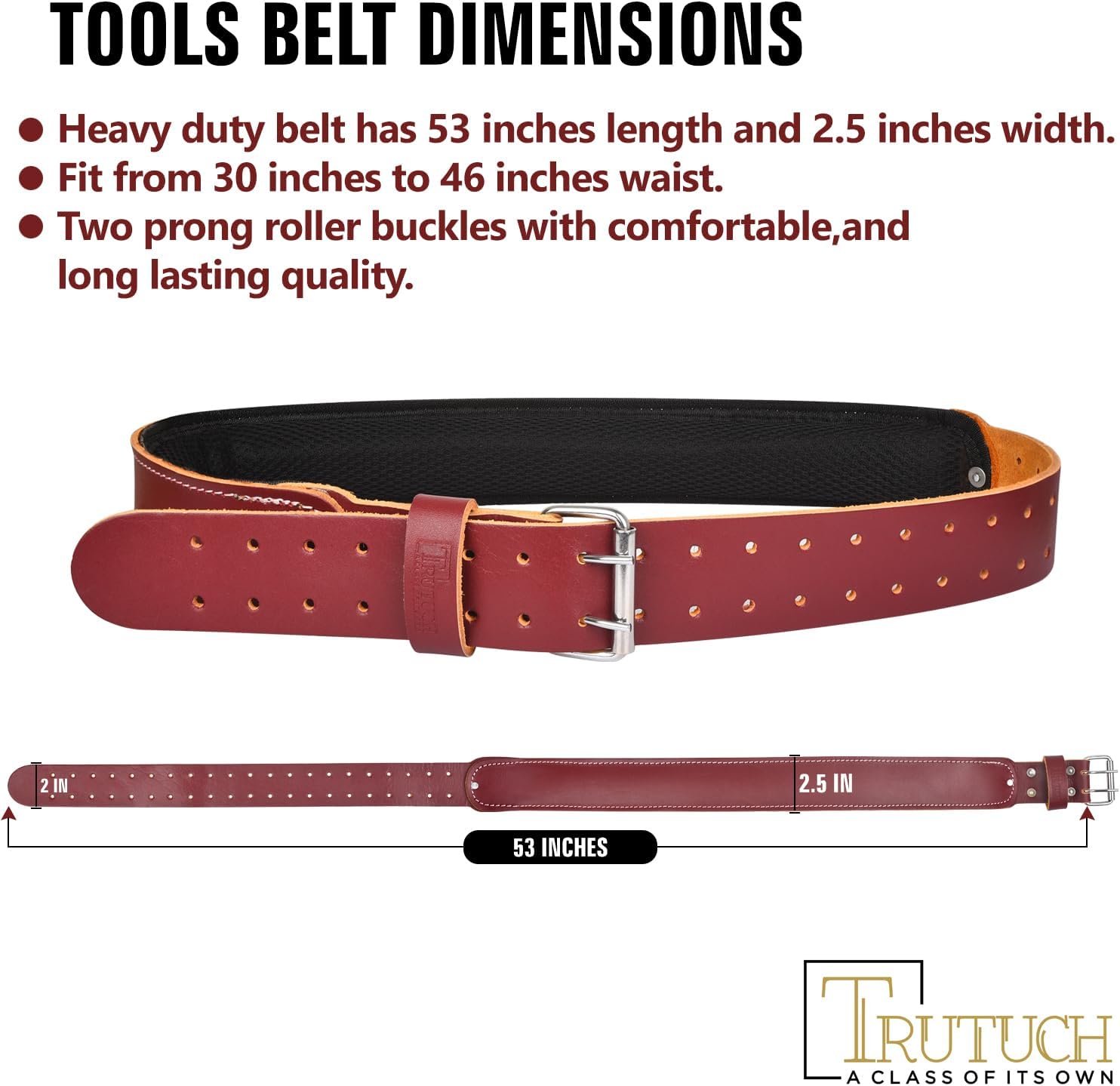 Leather Work Belt | Leather Work Tool Belt | Tool Bag Belts | Tool Belts | Leather Tool Belt | Premium Quality Belt