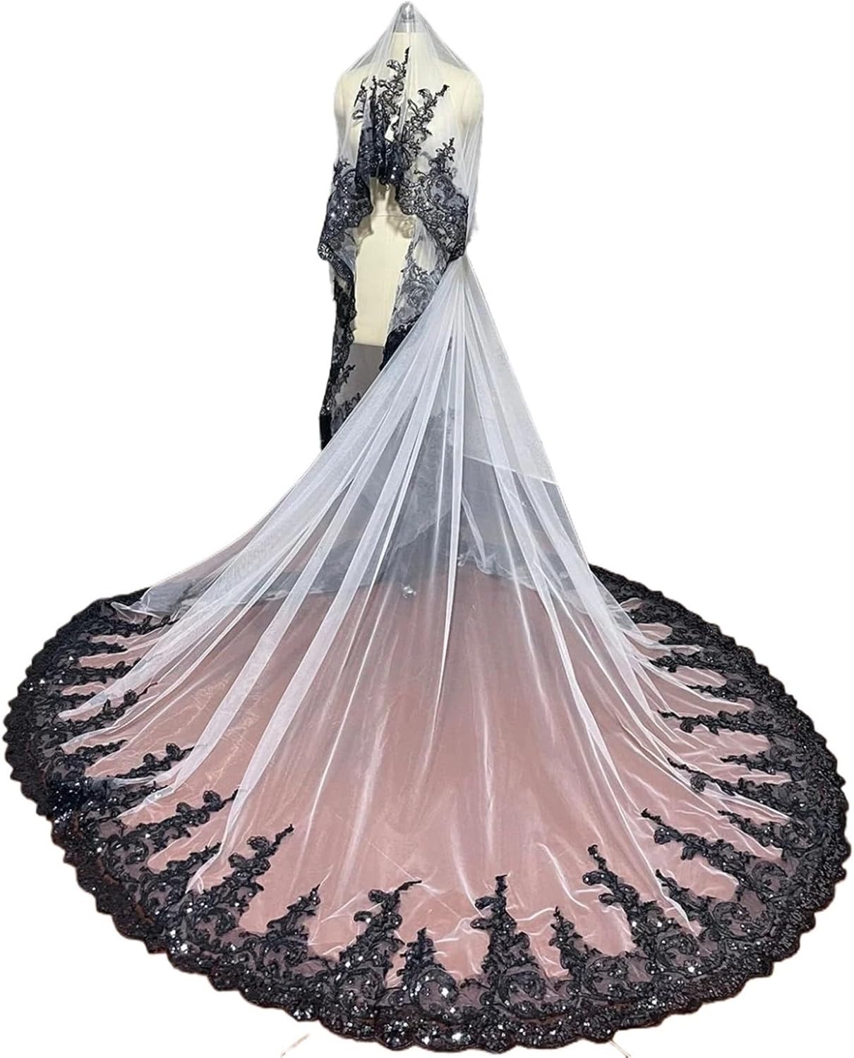 Lace Cathedral wedding veil bridal accessories length
