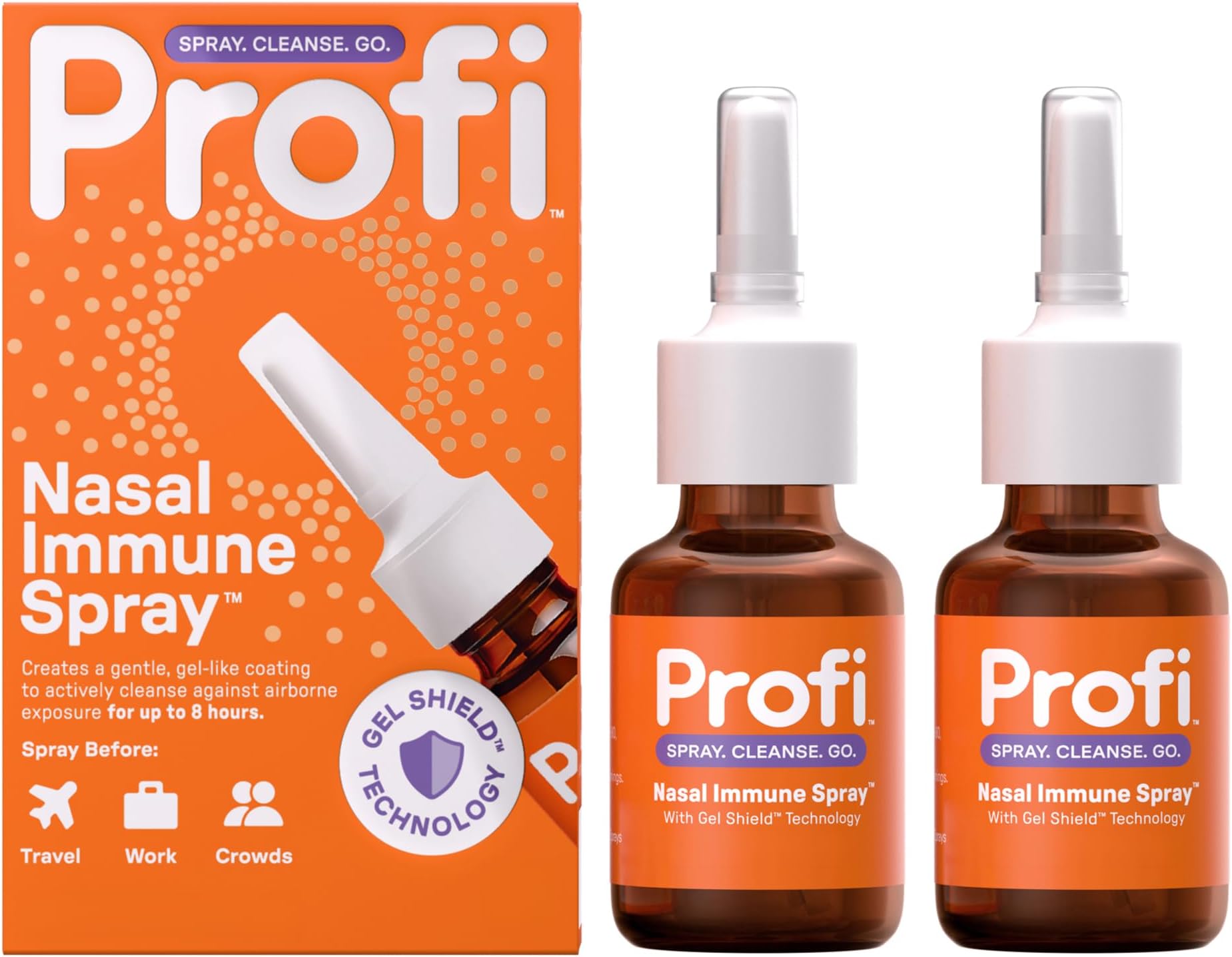 Profi™ Nasal Spray for Crowded Spaces & Air Travel - Lasts Up to 8 Hours