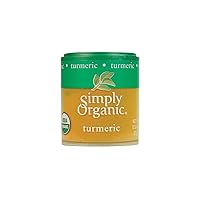 Vista 1 de Simply Organic, Cúrcuma Mini Molida, 0.53 oz