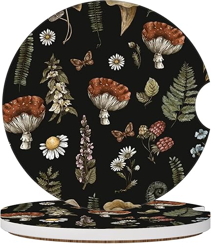 Miniatura 9 de 2 unidades de posavasos de árbol camuflaje para portavasos, posavasos de cerámica para portavasos de coche, posavasos absorbentes para portavasos de