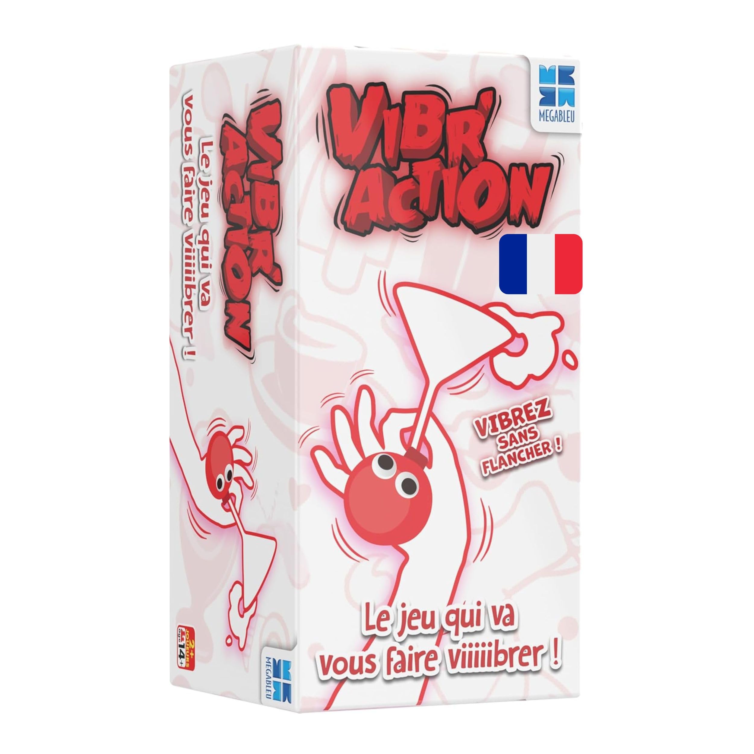 Megableu - VIBR'ACTION - Jeu de Cartes d'Ambiance Fun pour Adultes - Jeux de Société Soirées Entre Amis - 200 Défis Amusant A Relever - 2+ Joueurs