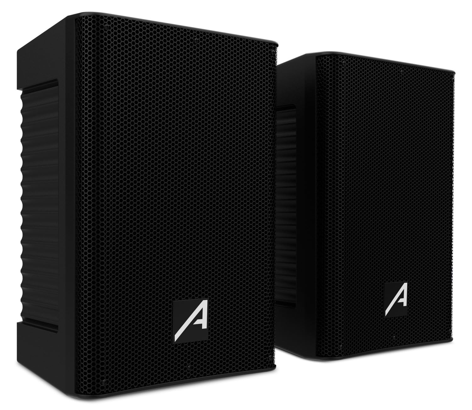 Audibax Freeport 210 - Set di 2 Altoparlanti Attivi e Passivi da 10" - Potenza 250W - Connessione USB/SD/FM - Cavo Alimentazione e Telecomando Inclusi - Altoparlante Amplificato con Bluetooth