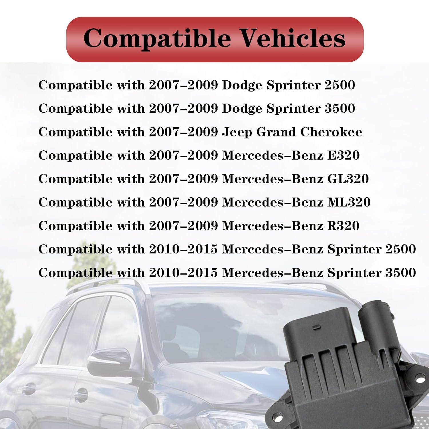 Glow Plug Controller, 6429005801 Glow Plug Control Relay Module Compatible with Mercedes Benz E320 GL320 ML320 R320 Dodge Sprinter 2500 3500 Diesel