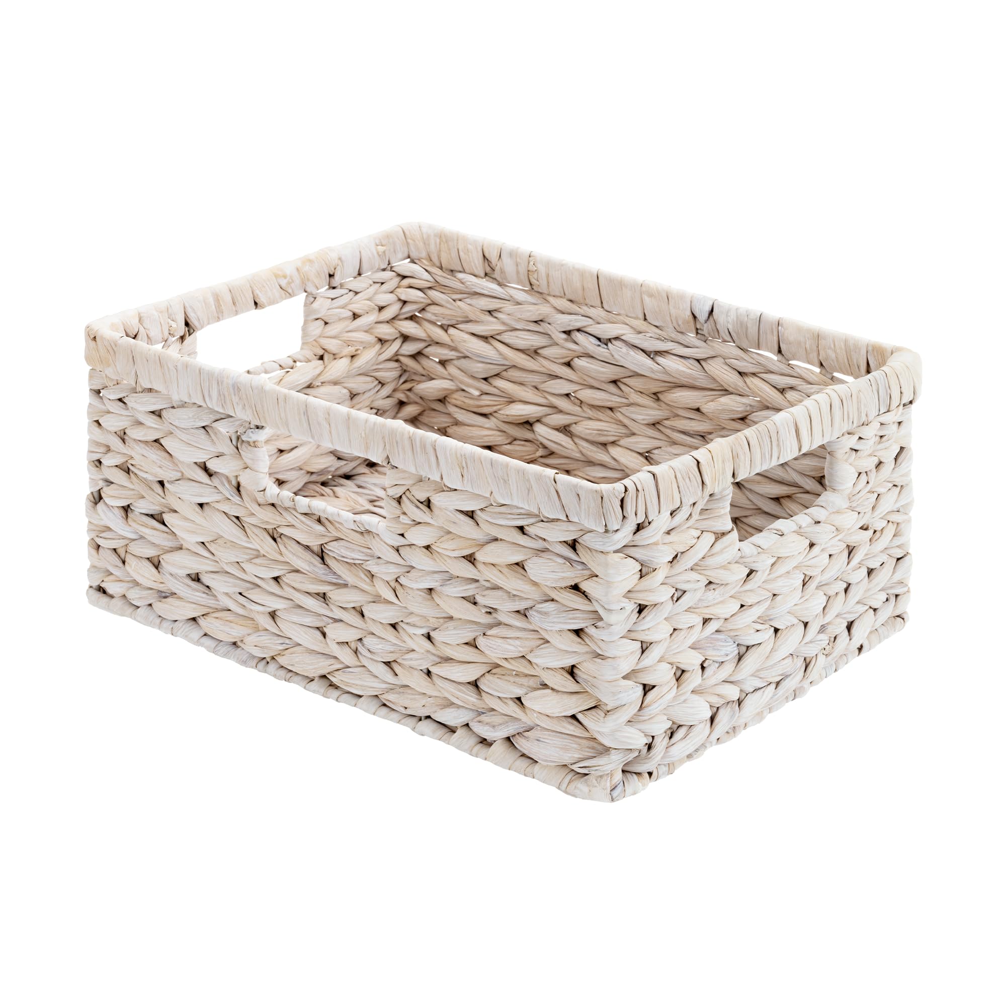 storageworks pantry baskets, wicker storage baskets for organizing, shelves, pantry organizers and storage, water hyacinth, white