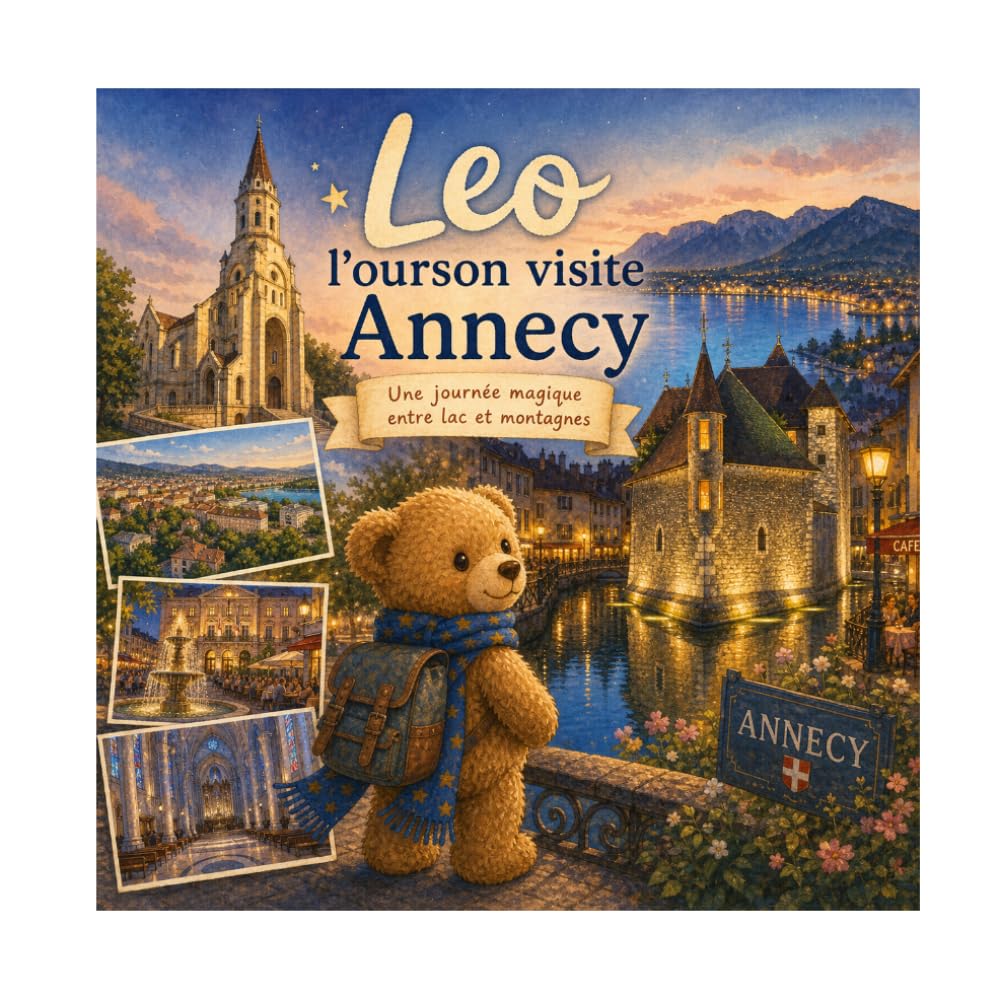 Léo l'ourson à Annecy: N°8 - Une journée magique entre lac et montagnes (Léo l’ourson visite la France)