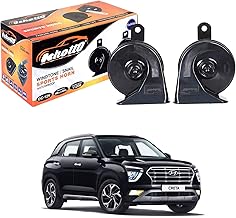 Oshotto 12V Car Horn- Trumpet Sound 2Pc Set(Low + High) Compatible with Hyundai Creta 2020-2025