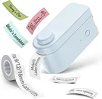 Makeid Fabricantes de etiquetas, máquina de etiquetar L1, máquina de etiquetar adesivos sem fio portáteis para casa, escola, escritório, impressora térmica recarregável com várias fontes, modelos