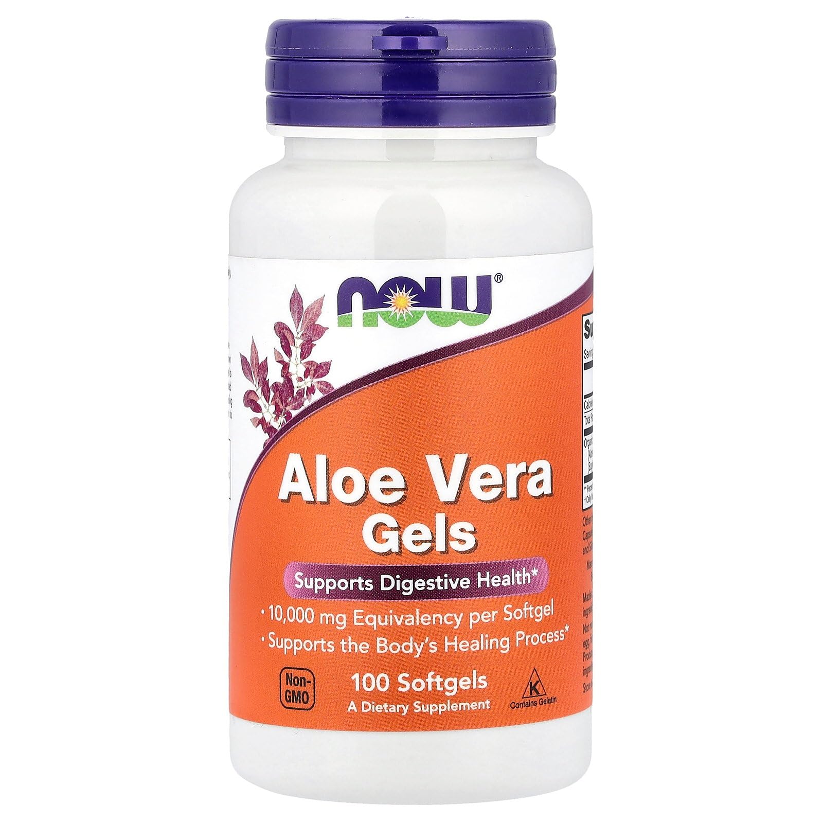 Now Foods Aloe Vera 10, 000 Gels 100 Sgels