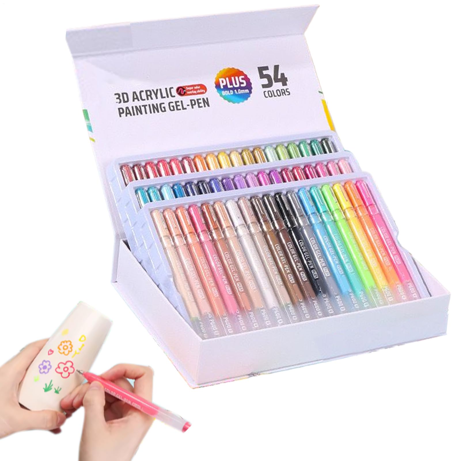 Stylos Gel Acrylique Pointe Fine 1.0 mm