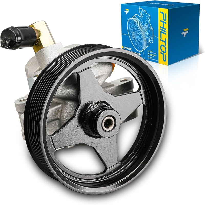 Bomba da direção hidráulica PHILTOP 20-283P2 com polia para Ford F-250, F-350, E-350 e Excursion