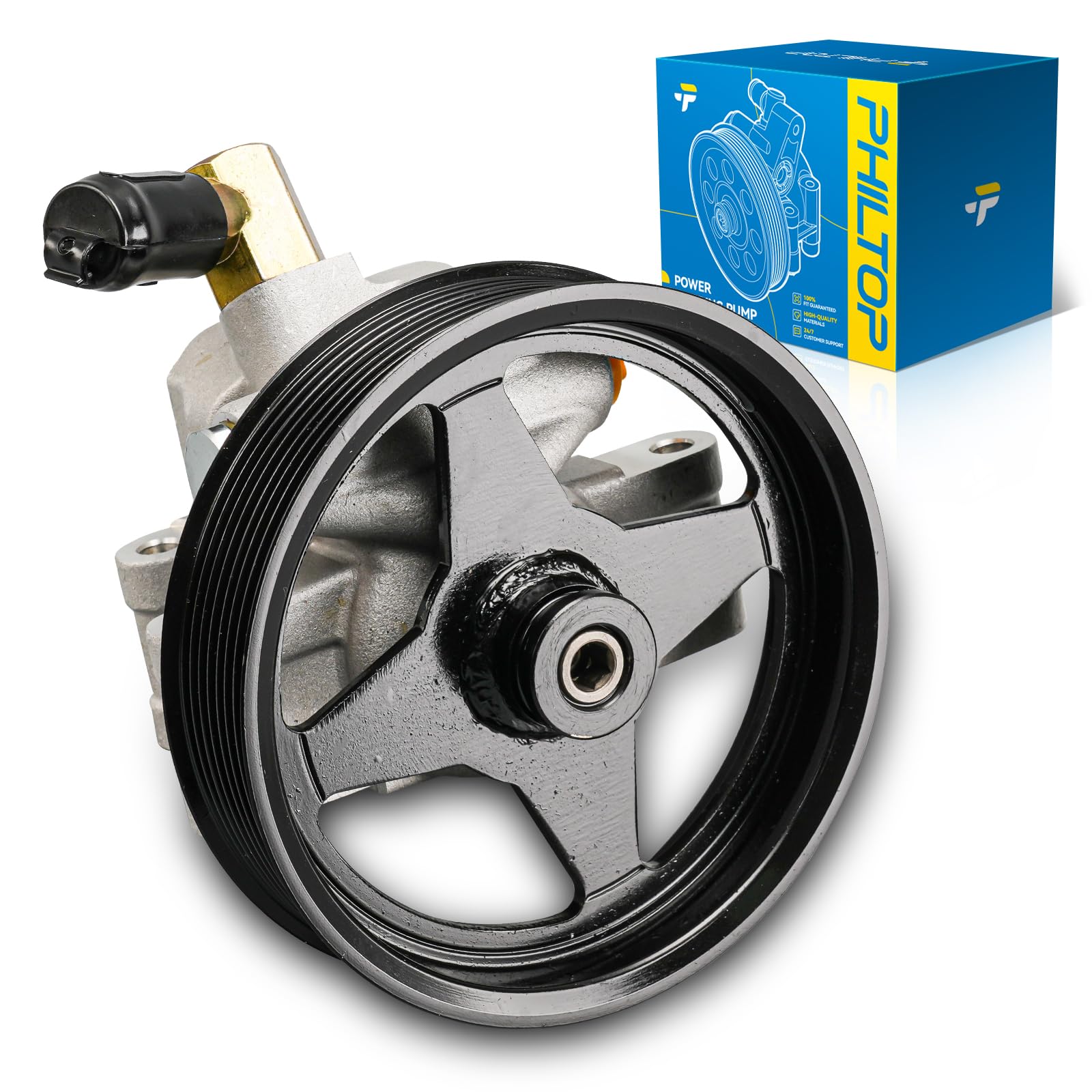 philtop 20-283p2 power steering pump pulley for 2002 excursion 5.4/6.8l