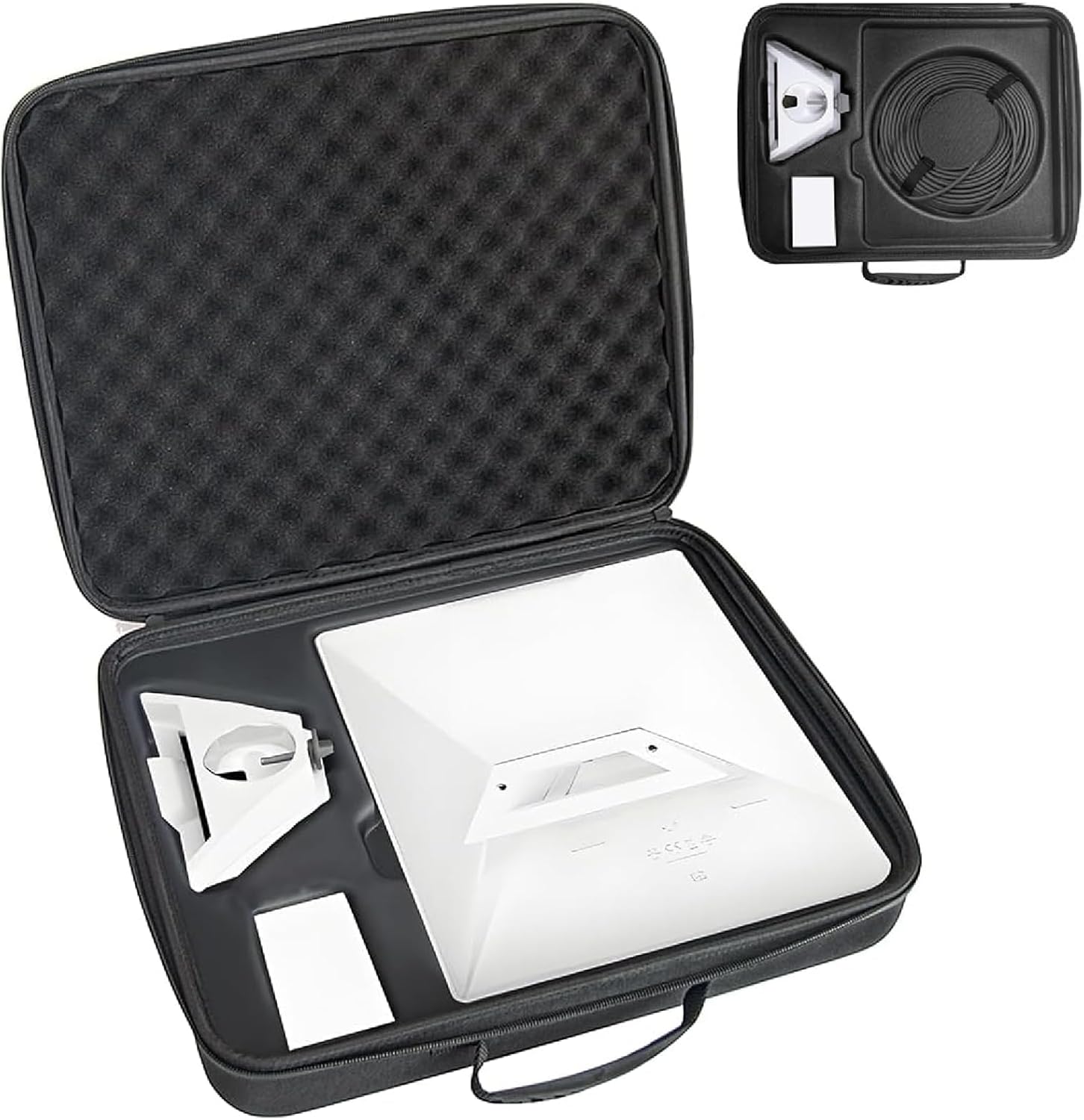 Mini Case, Mini Satellite RV Carry Bag, Outdoor Travel Bag fits Mini Dish Kit, Mini Bag Briefcase for Cable, Adapter, Power Supply