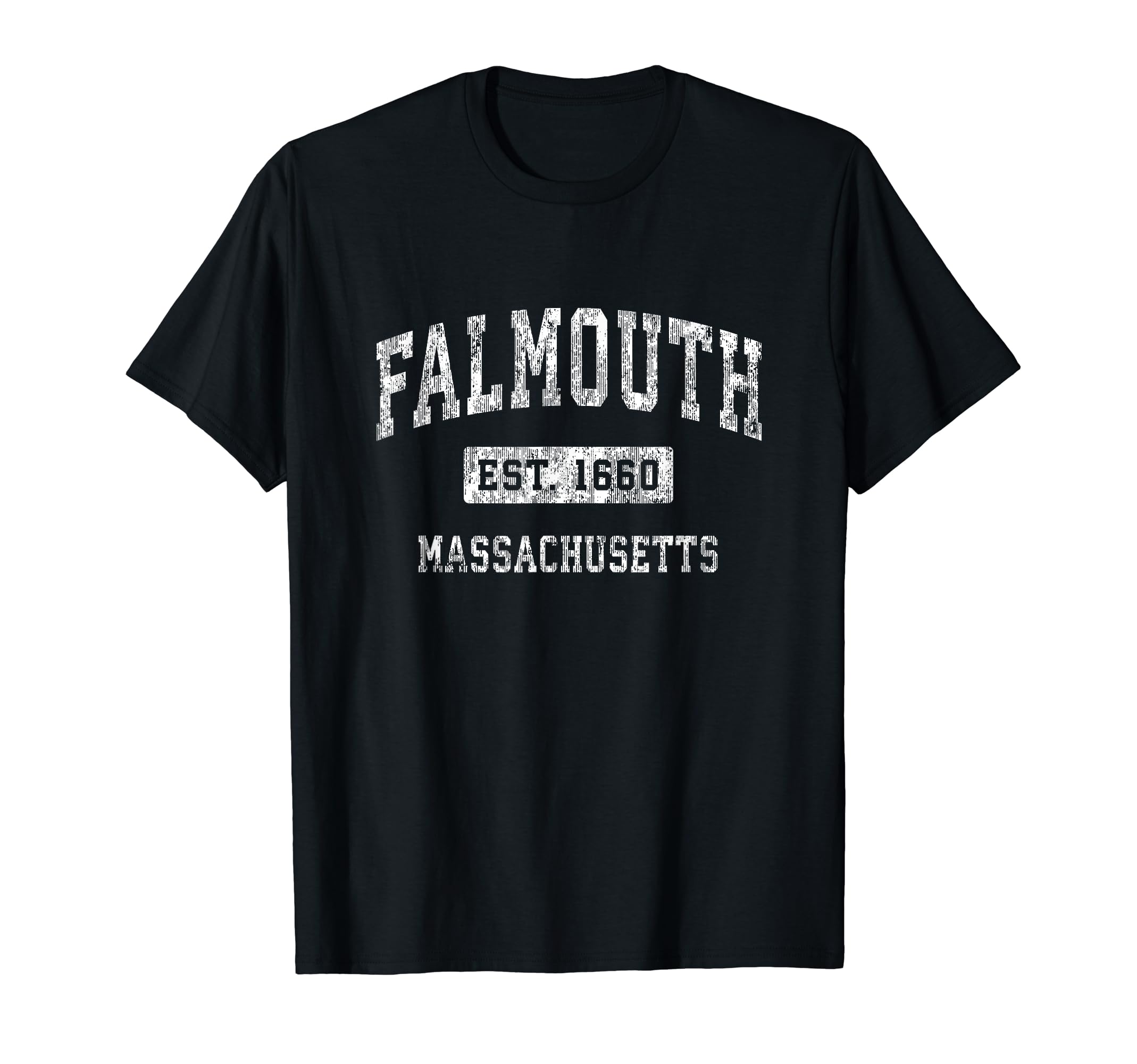 Falmouth MA T-Shirts & Retro TeesFalmouth Massachusetts MA Vintage Established Sports Design T-Shirt