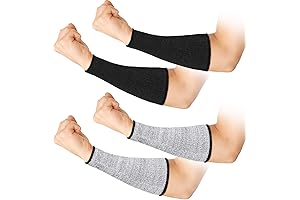 2 Pairs Cut Resistant Sleeves for Men Small