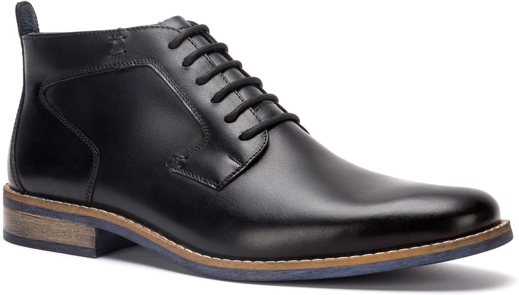 Dress Black Leather Chukka Boot Men's Casual & Formal Shoes (11)