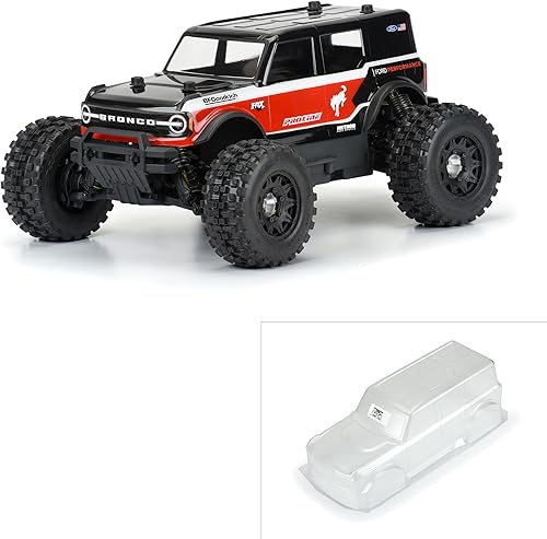 Pro-Line Racing 1/10 2021 Ford Bronco Clear Body Granite/Vorteks PRO359100 Carrocerías para coche/camión Alas y calcomanías