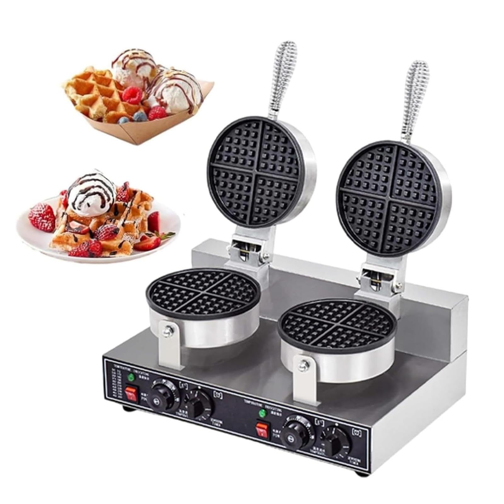 Gaufrier Commercial À Double Brûleur, For Cuisines, Cafés, Restaurants