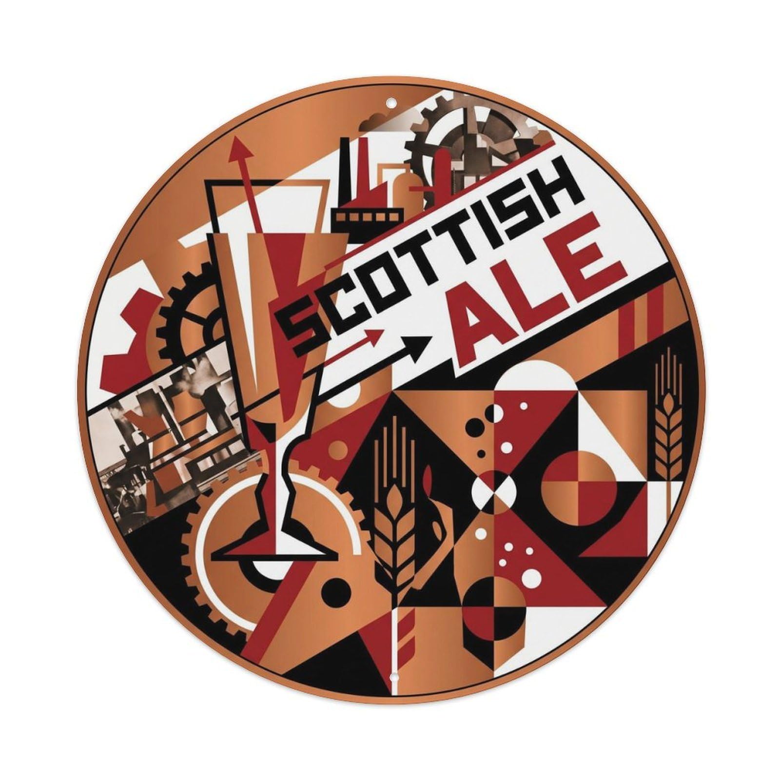 Scottish Ale Malt Tavern Culture Vintage Festival Brew Metal Tin Sign