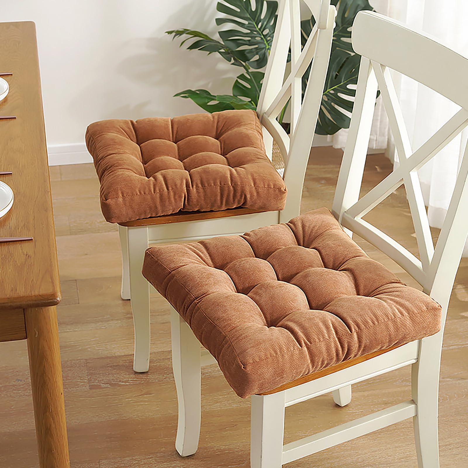Set di 4 comodi cuscini quadrati per sedie da pranzo e poltrone, cuscini rialzati per anziani, supporto post-operatorio e gravidanza, 40 x 40 x 8 cm