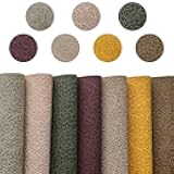 8''x12''(21cmx30cm) Flower Textured Embossed Faux Leather Sheets Retro Autumn Color Synthetic Fabric for Leather Bows Making Crafts DIY Handmade Material, XHT-412192